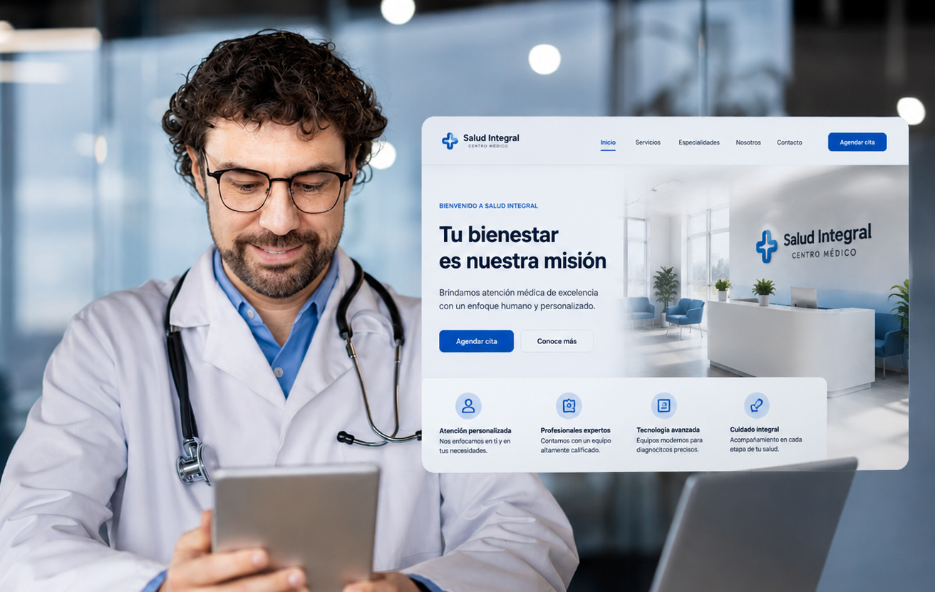 Página web profesional para médicos